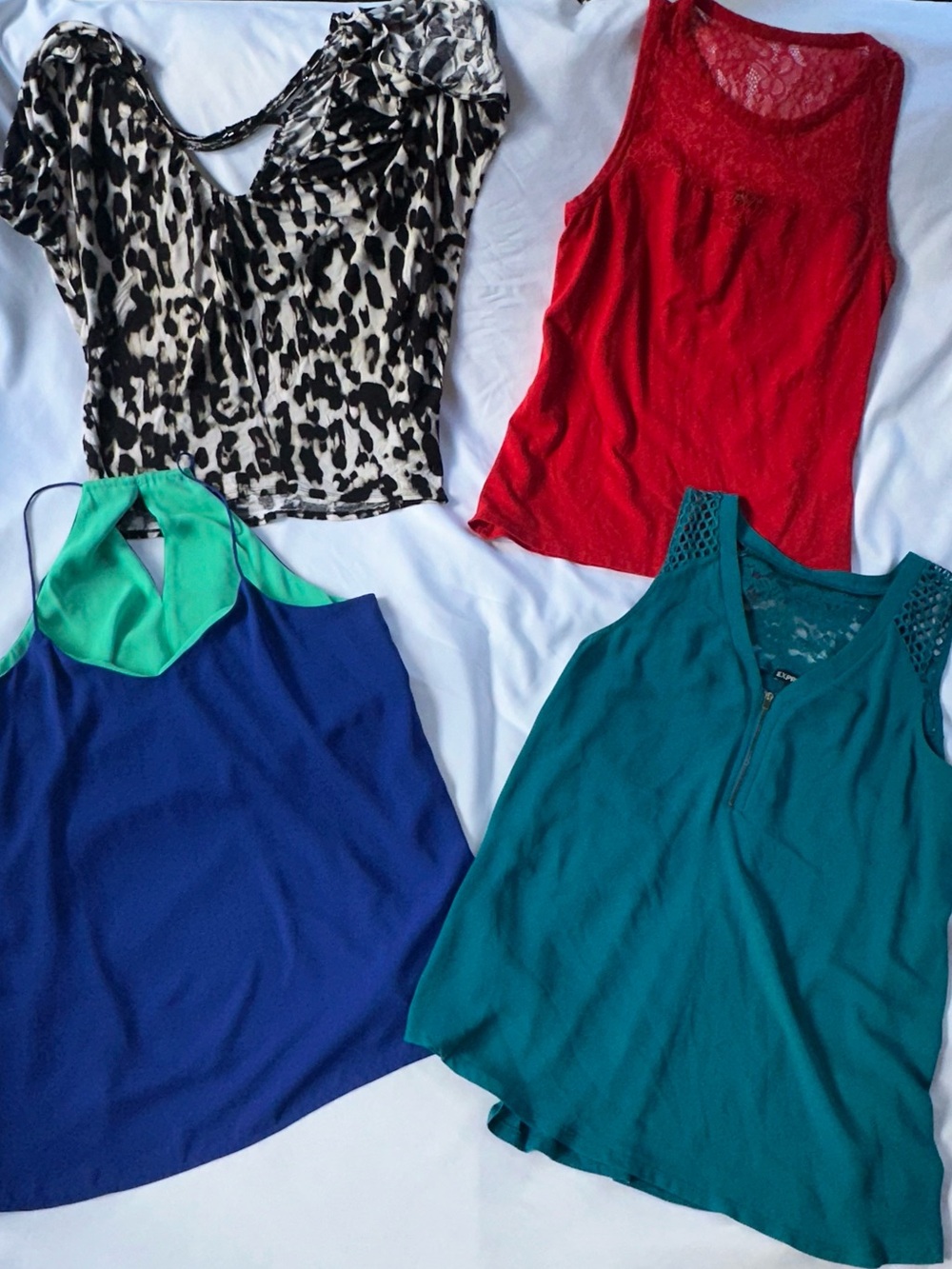 Bundle lot of 4 express guess designer tops